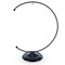 Crescent Moon Twisted Black Painted Metal Ornament Display Stand 9 Inches (Poland)